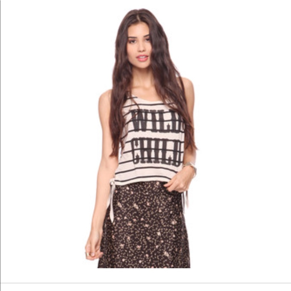 Wild child crop shirt
